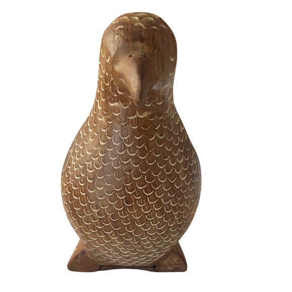 Unique handmade teak bird dove figurine wooden hidden box Thailand  vintage - Picture 3 of 11